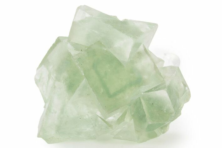 Green Cubic Fluorite Crystals with Phantoms - China #375103